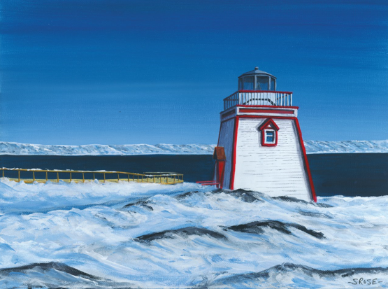 St. Anthony Lighthouse, Newfoundland (acrylic painting)